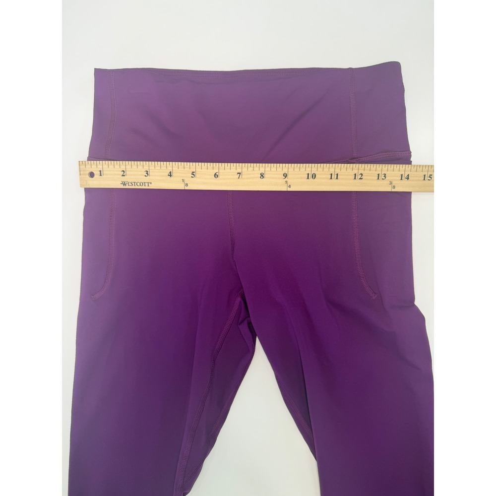 UNDER‎ ARMOUR WOMENS LEGGINGS Purple Magenta Cropped Capri Medium - Picture 4 of 7